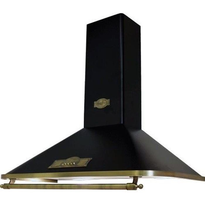 Exclusif Hotte 90 cm-Hotte murale série Modèle Empire-Nouveauté du fabricant Luxe Kaiser-Hotte cheminée Noir - Empire-Poignée