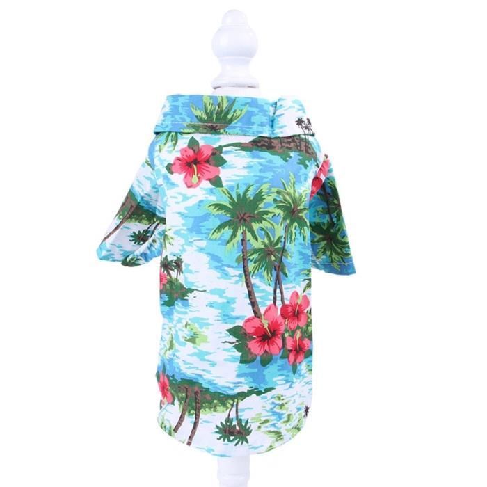 Manteau Blouson,Mignon imprimé Hawaii plage décontracté animal de compagnie voyage chemise ananas Floral à manches - Type 04-xl