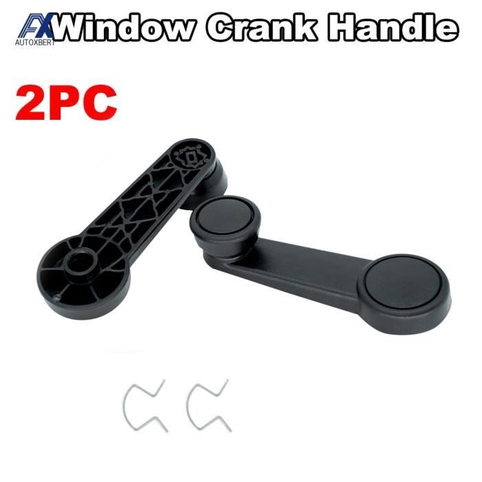 Lève-vitres,2 pièces voiture fenêtre enrouleur manivelle poignée pour Ford Transit Connect MK5 MK6 MK7 escorte Fiesta KA Focus MK1#A