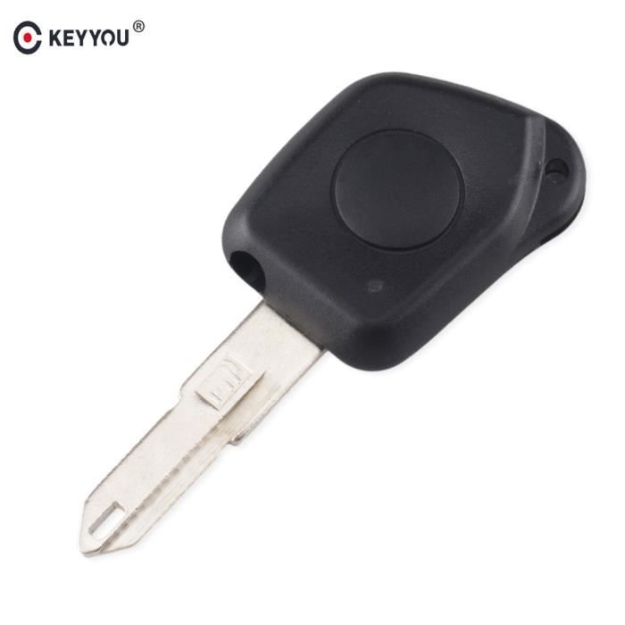 Taille coque de clé télécommande à 1 bouton, pour voiture Peugeot 106 205 206 306 405 406