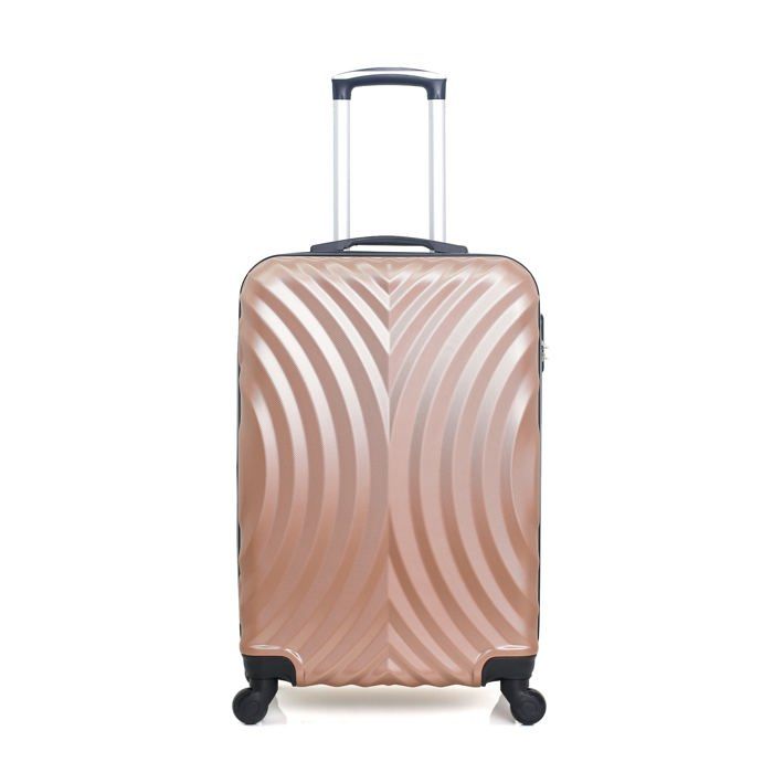 HERO – VALISE WEEK-END - ABS – 60cm – 4 roues – LAGOS-A – ROSE DORE