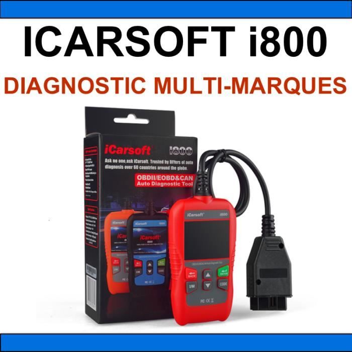 ★ ICARSOFT I800 ★ VALISE DIAGNOSTIC AUTO MULTIMARQUE OBD2 100% FRANCAIS - AUTOCOM DELPHI