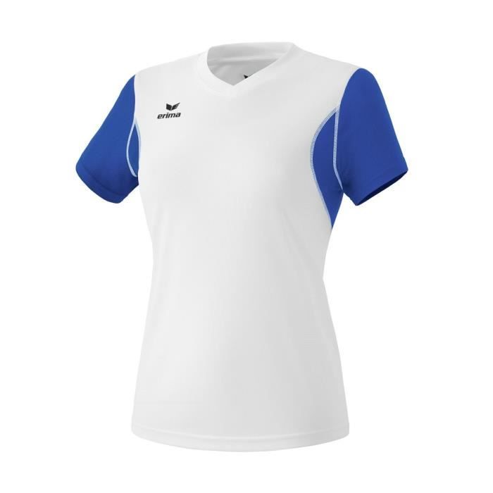 T-shirt Femme - ROUGE/BLANC Blanc/royal