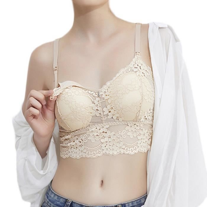 Allaitement soutien gorge haut Sexy boucle ouverte maternité allaitement soutien gorge alimentation dentelle femmes - Type 2