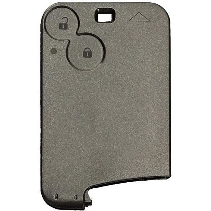 Smartcard carte cle pour renault 2 boutons laguna vel satis espace sans lame coque telecommande plip @pro-plip