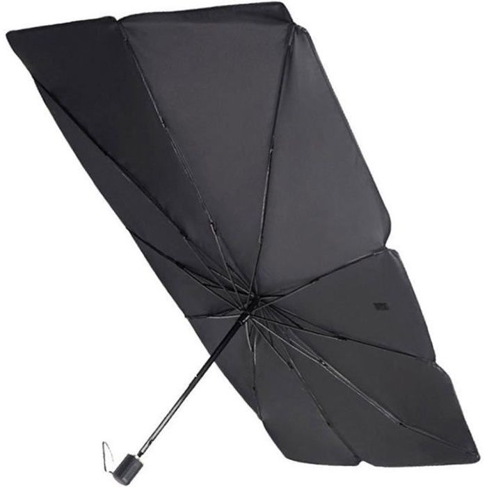 Pare-brise Pare-soleil pliable voiture Parasol UV véhicule résistant à la chaleur Auvent parapluie noir S