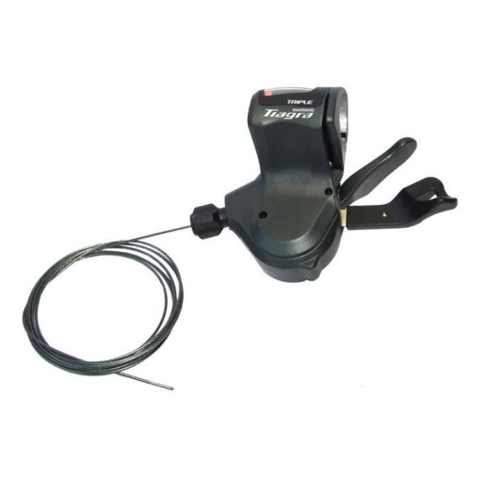 Manette gauche pour cintre plat Shimano sl-4703 tiagra rapidfire plus 3v1800 mm - noir/gris
