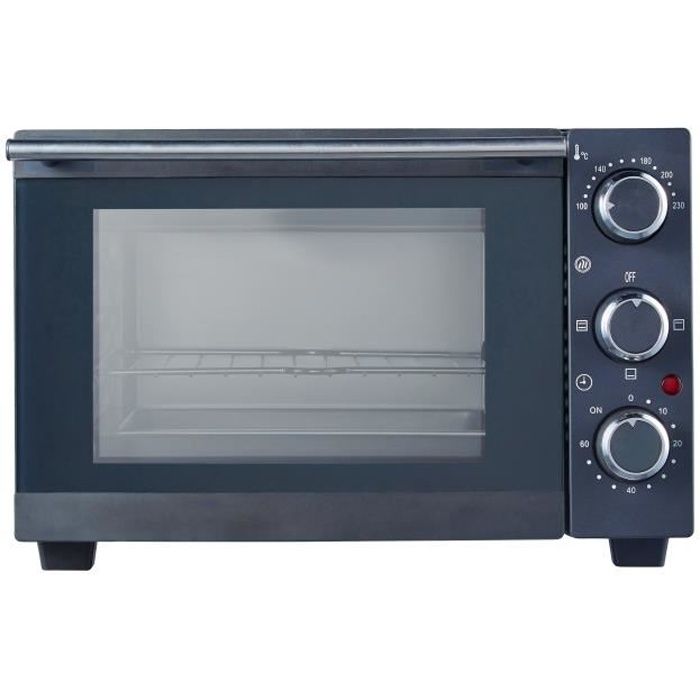 SLABO FOURS COMPACTS 15 litres - mini-four 1200 WATT - avec chauffage par le haut et par le bas 100 - 230 °C - aide de cuisine prati