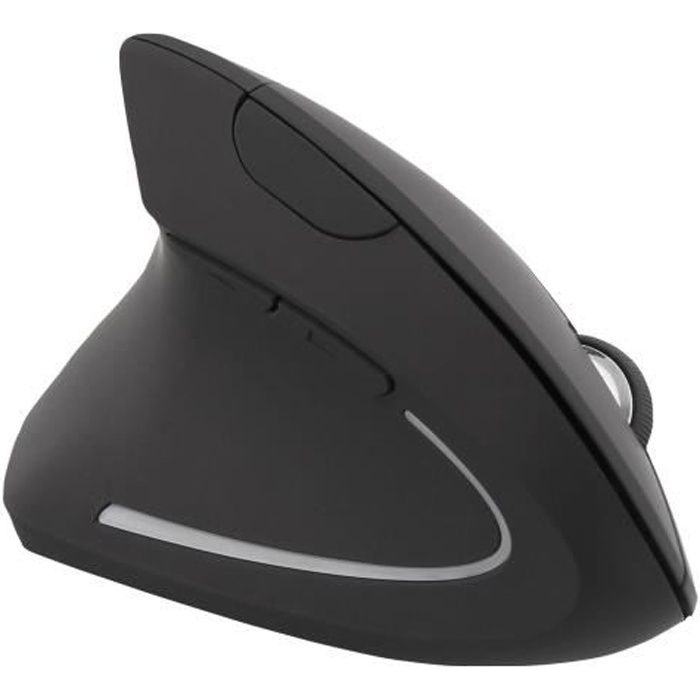 T'nB Souris sans fil Ergonomique verticale pour gaucher- Noir