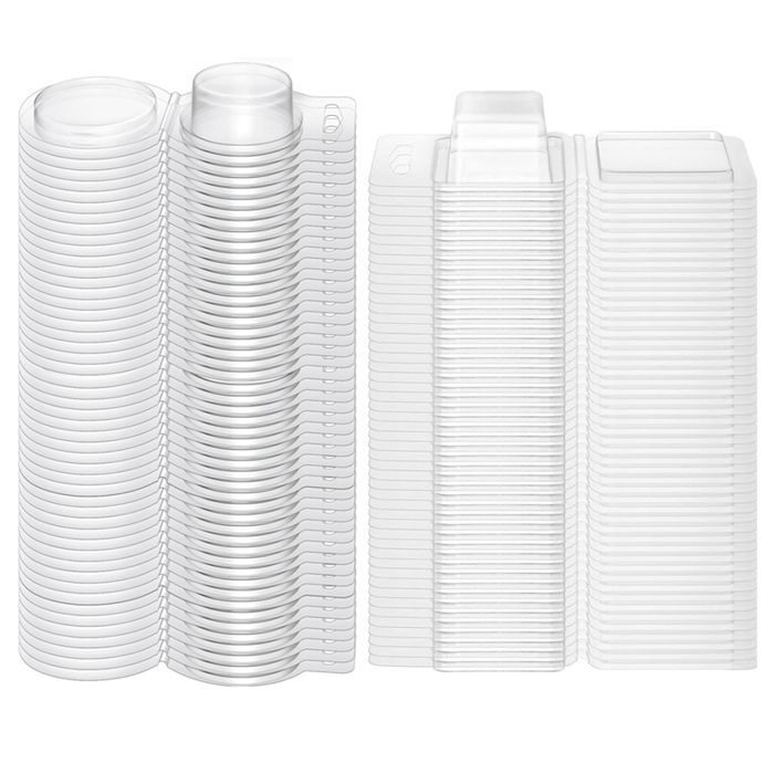 Lot De 100 Moules à Cire/bonbons En Forme De Griffe - Transparent, PP Réutilisable - 11.5x10 Cm