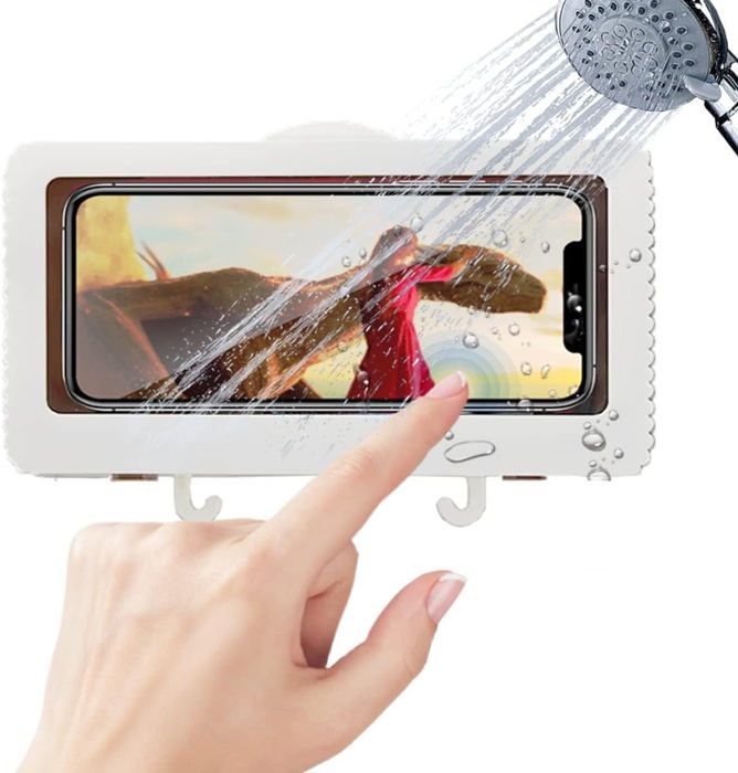 4 Supports Muraux Pour Smartphone Et Télécommande - Autocollant Avec Port Charge - Organisation