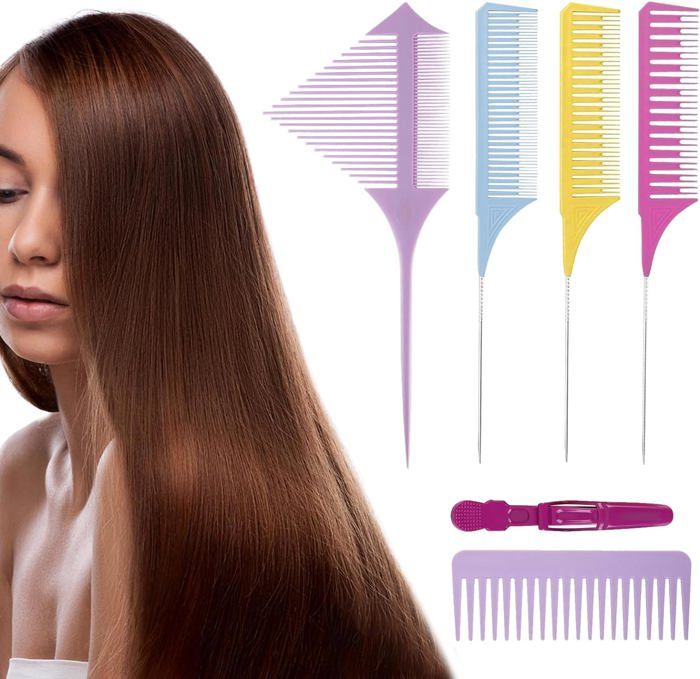Set De 3 Peignes De Coiffure Professionnels - Design Ergonomique - Longueur 19,2 Cm - Marque NJCXOLA