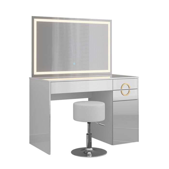 Coiffeuse Adela 115cm avec miroir LED et tabouret Blanc Vicco 40860 Coiffeuse Adela 115cm avec miroir LED et tabouret Blanc Vicco 40860