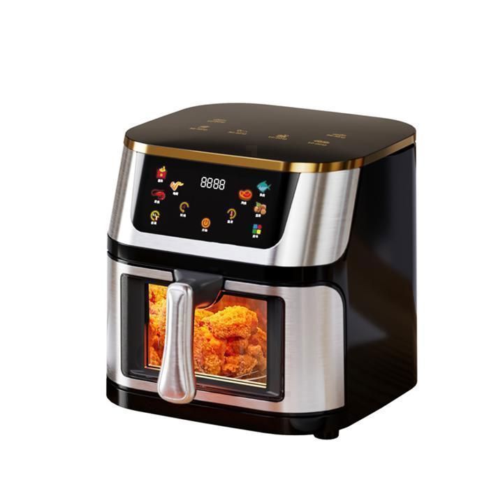 Friteuse à Air Cybertronix Écran Tactile Digital Airfryer sans Huile 4-8 Personnes 12L Minuterie 1500W - Sonook