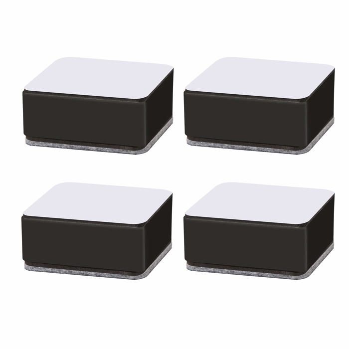 Rehausseurs de meubles - AIMOONSA - Modèle universel - Acier carbone - +3 cm - Lot de 4