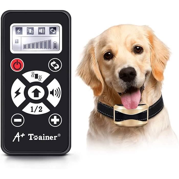Meilleurs prix pour Collier de Dressage Chien lectrique avec 2 Modes Automatique Manuel Collier Anti-aboiement Rcepteur 100 tanche BAGUETTE DE DRESSAGE