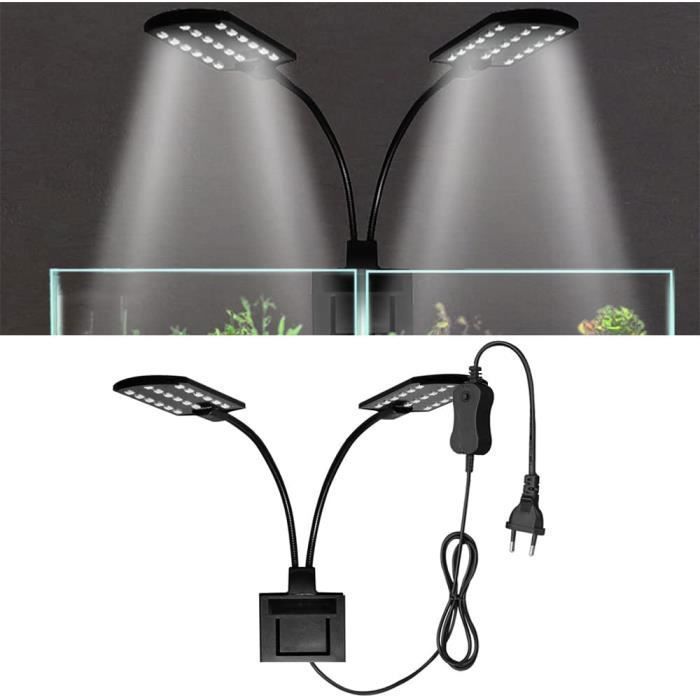 Lampe LED - PZCC - X7 - Ultra-mince - Eclairage pour aquarium - Clip facile à installer