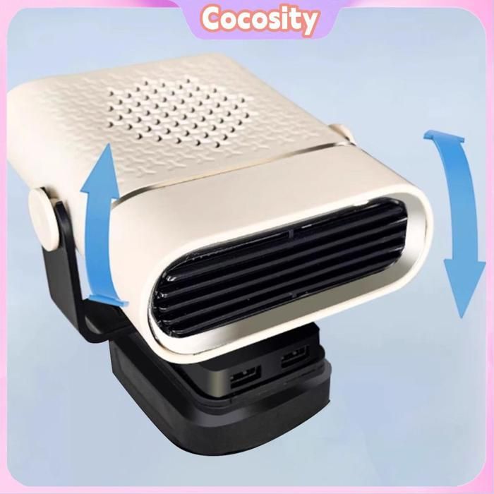 Chauffage D'habitacle 12V 300W Pour Voiture – Ventilateur Céramique – Dégivrage Pare-brise – Réglable