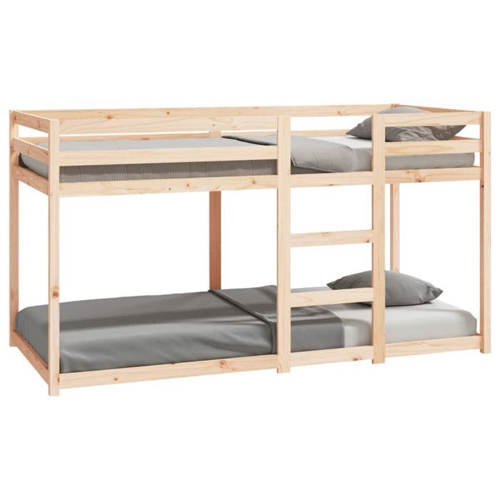 SALE 2026Cade de lit superposé enfants et jeunes - Lit haut - 2055x955x112cm 90x200cm - bois de pin massif33.32 Kg 557374