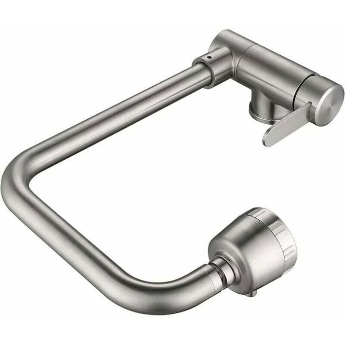 Mitigeur de cuisine rabattable - PZCC - PZCC - Inox 304 - Pivotant 360° - Nickel brossé