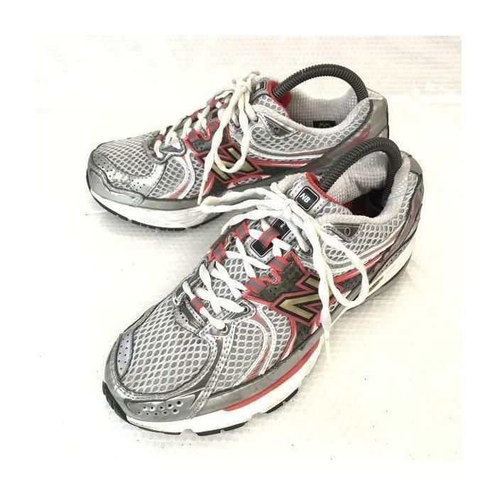 CHAUSSURES DE BASKET-BALL New Balance WR760SR Kanpei Model Running Shoes Women’s 24.5 Silver Red Performance Training(USED)