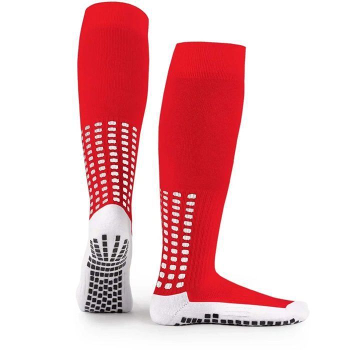 Chaussettes grip football - Genou - Rouges - LUX - Rouge Chaussettes grip football - Genou - Rouges - LUX - Rouge