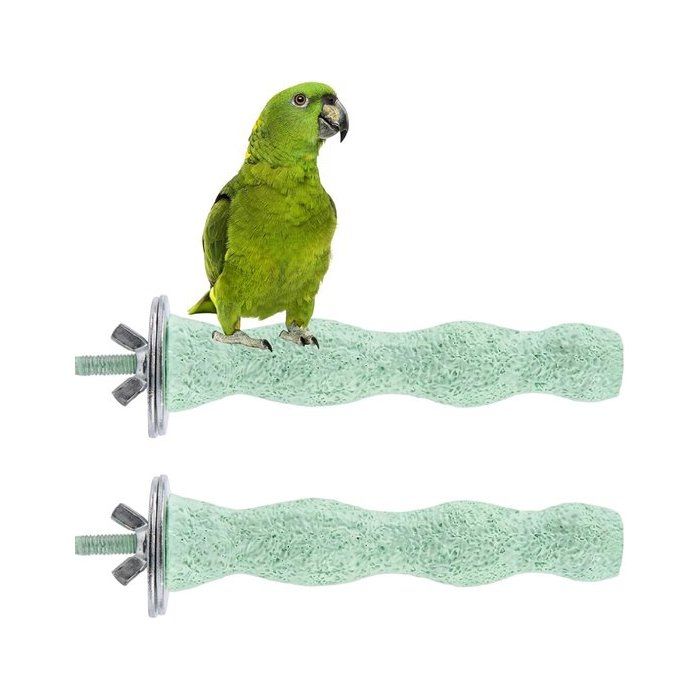 Jouets pour oiseaux - Lot de 2 - Jouets pour perroquets - Perchoirs pour oiseaux - Décoration de cage à oiseaux - Accessoires