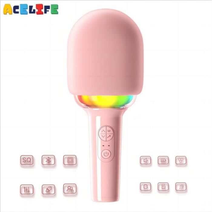 Micros Karaoké Sans Fil LiNKFOR UHF - 2 Microphones Métal Rechargeables | Bluetooth 5.0 | RCA Et Jack 6.35mm