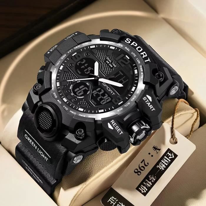 Noir Montre lectronique Originale pour Jeune Homme Tendance