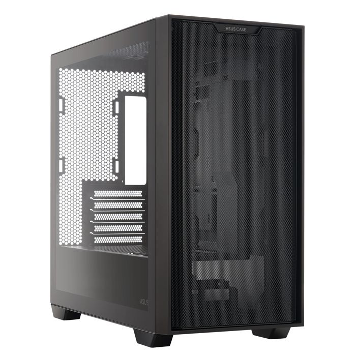 Boitier Micro-ATX - ASUS - A21 - Noir - Compatible Micro-ATX et Mini-ITX - 5 emplacements dextension