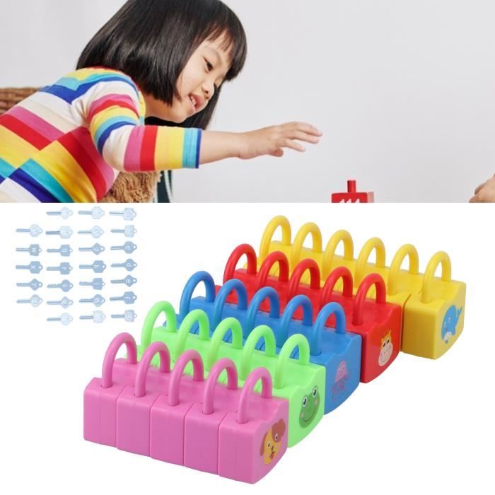 Jouet éducatif Serrures Et Clés - Apprentissage Des Verrous Pour Enfants - Puzzle Interactif En Bois