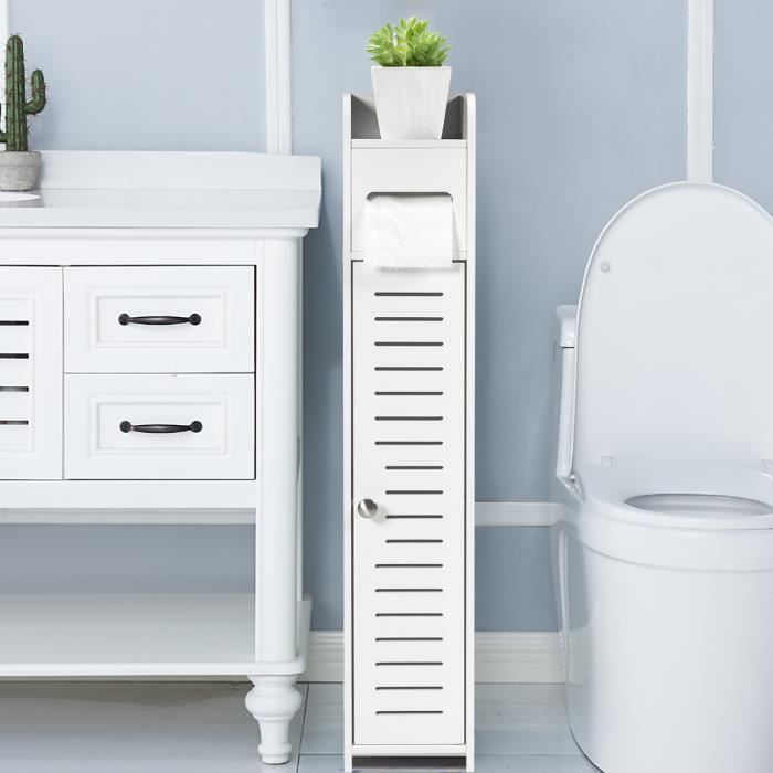Costway Porte Papier Toilette Rangementwc Armoire De Salle De Bain