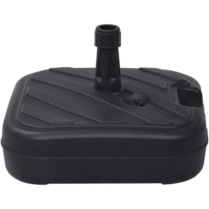 Socle De Parasol Déporté 52kg En Acier Robuste Avec Niveleurs Reglables Pour Terrasse Jardin Noir Comfortxl Outdoor Living 6936e8e77486504af4a2e3d2