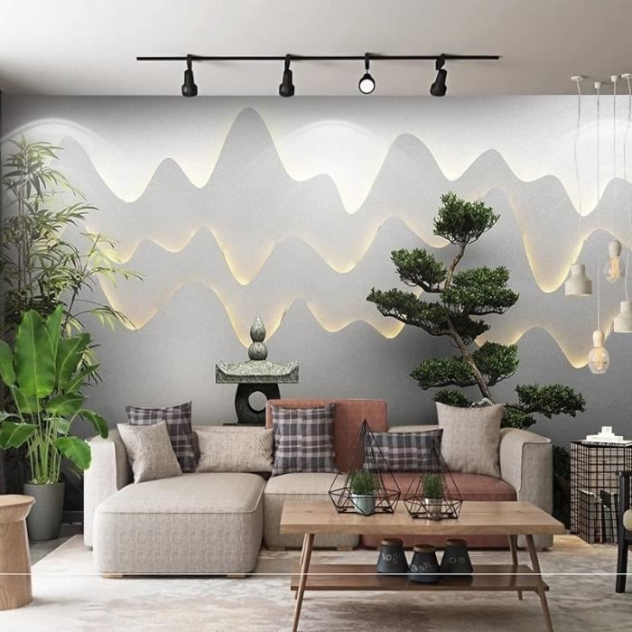 Abstraction Montagnes Arbres Fond D'Écran Photo Effet 3D Papier Peint ...