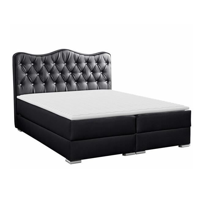 Lit - Baltimore 162 - Soft 011 - 212x120x125cm - Faux cuir - Noir Lit - Baltimore 162 - Soft 011 - 212x120x125cm - Faux cuir - Noir
