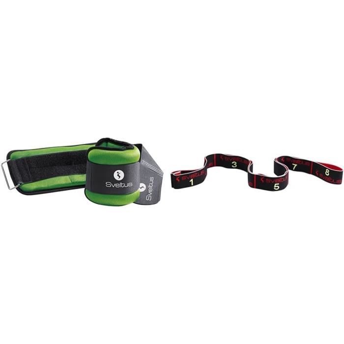 Bandes lestées néoprène Sveltus 1kg Bandes lestées néoprène Sveltus 1kg