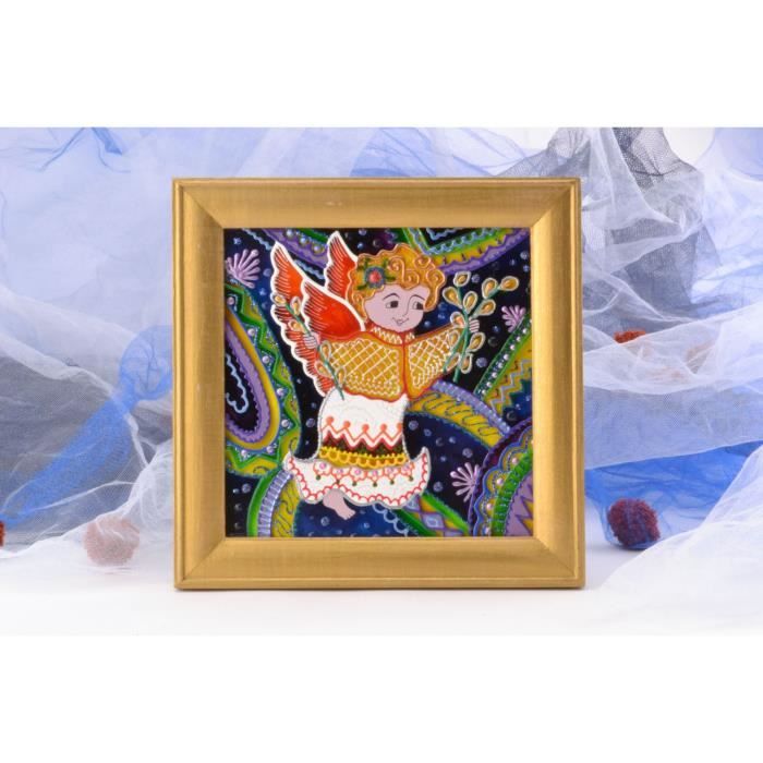 Tableau moderne Ange en verre vitrail fait main - 29862477 - Achat / Vente peinture  verre-vitrail Tableau moderne Ange en verre - Cdiscount