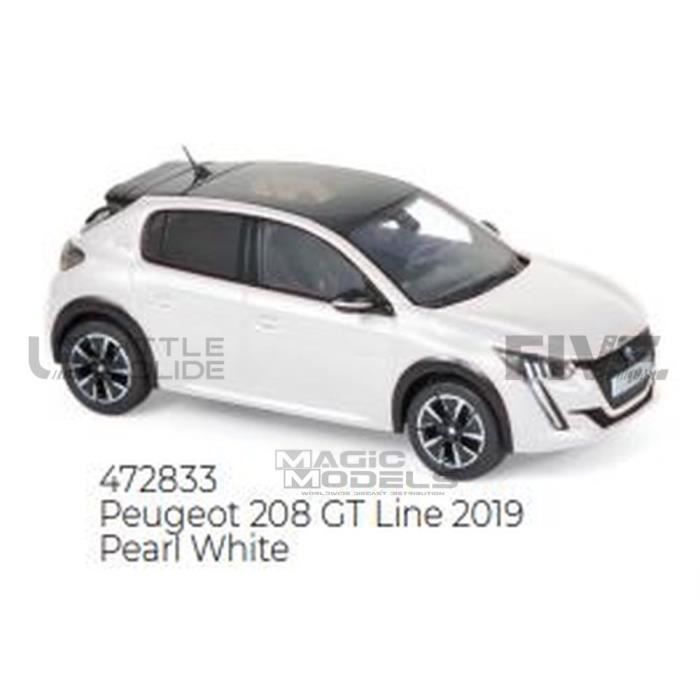 Voiture Miniature De Collection Norev 1 43 Peugeot 208 Gt Line 2019 White 472833 Cdiscount Jeux Jouets