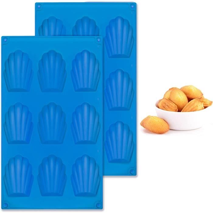 Moule Madeleine Silicone 9 Cavités Moule a Madeleine Silicone
