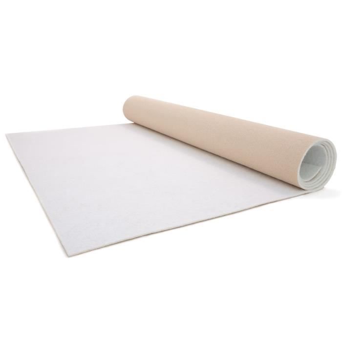 Tapis De Mariage Blanc 1x10 M - Polyester 2,2 Mm D'épaisseur - Pour Allée, événement, Réception, Exposition - 2