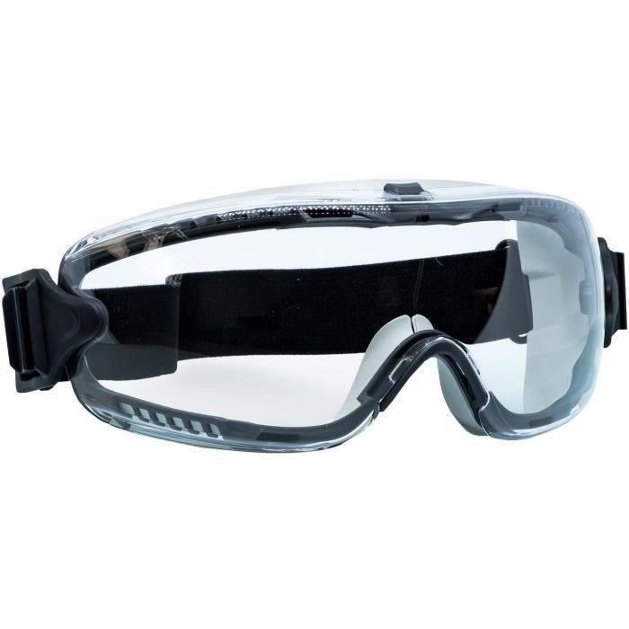 Lunettes masques de sécurité compact avec champ de vision large - Verre monobloc - 120 m/s