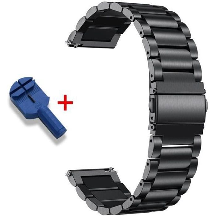 Bracelet de montre connectée Fossil Gen 5 Carlyle-Julianna, en acier  inoxydable, à dégagement rapide, pou Style 1 Black -CZ21005 , - Achat/vente  montre - Cdiscount