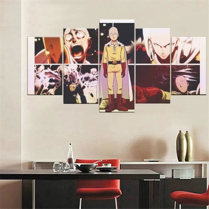 5 pièces mur Art toile Anime Manga photos Figure affiches et