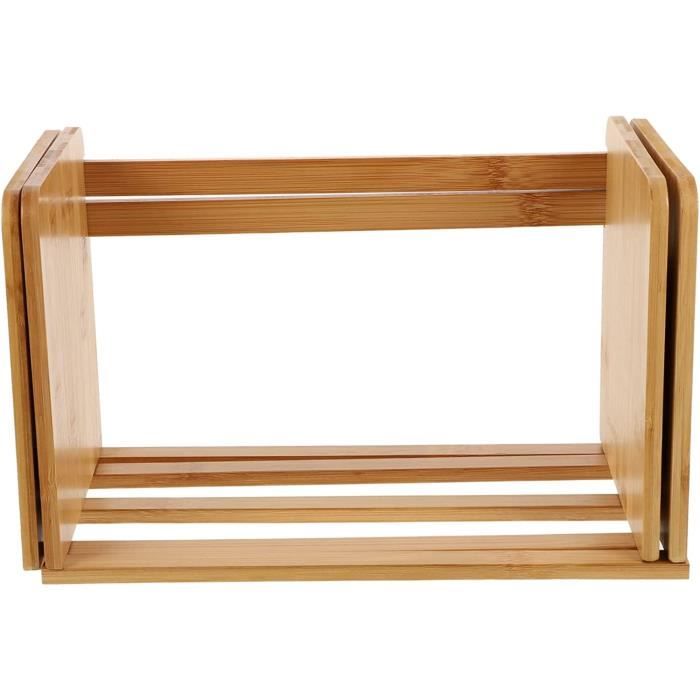 Qqmora Petite Bibliothèque De Bureau Bibliothèque D'arbre De Bureau Multicouches, Conception En