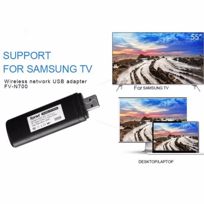 Adaptateur LAN sans fil USB 2.0 Carte de réseau 2.4G - 5G 300M Wifi Dongle  pour Samsung Smart TV WIS12ABGNX WIS09ABGN1 - Cdiscount Informatique