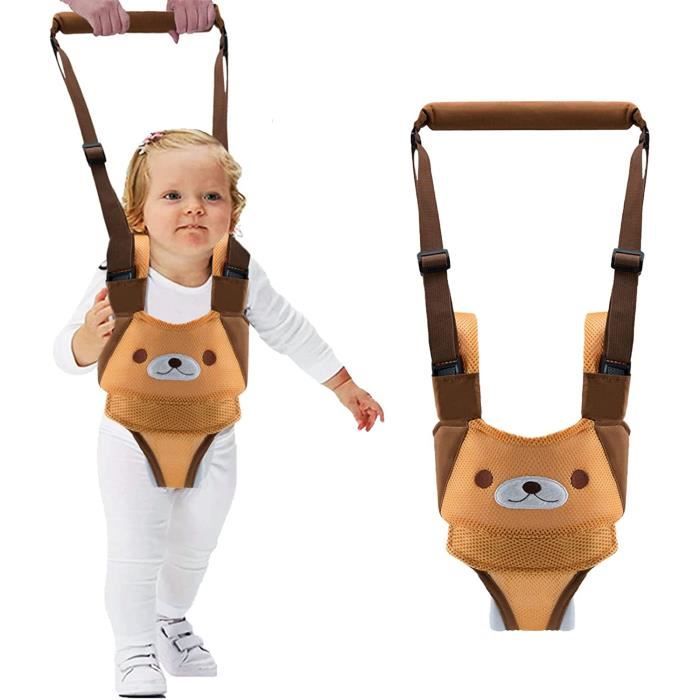 Harnais de marche pour bébé Marche Bretelles réglables Jaune Coton respirant Cdiscount