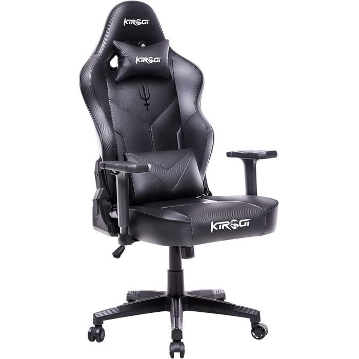 Kirogi Chaise Gaming, Fauteuil Gamer Ergonomique avec Support