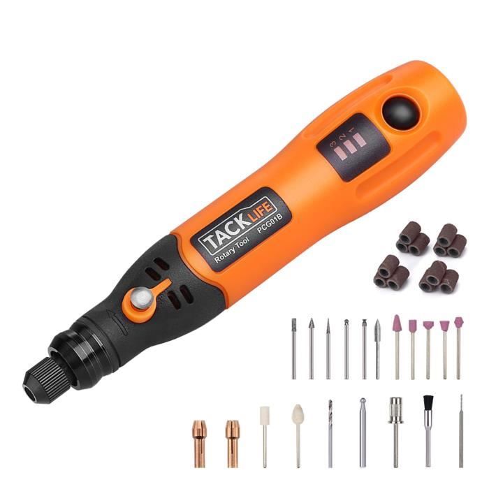 a TACKLIFE Accessoires d/'outil Rotatif Kit de 282 Pièces Diamètre 1//8/" 3.2 mm