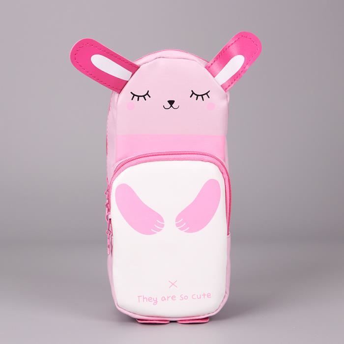 Sac à Main Lapin Mignon Pour Fille - Cuir PU, Oreilles, Lunettes Soleil, Bretelle Réglable, Enfant