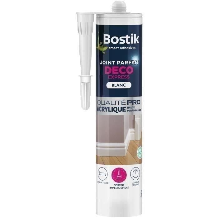 Joint Parfait BOSTIK Déco Express Blanc Qualité Pro Acrylique Haute Performance - cartouche 310ml
